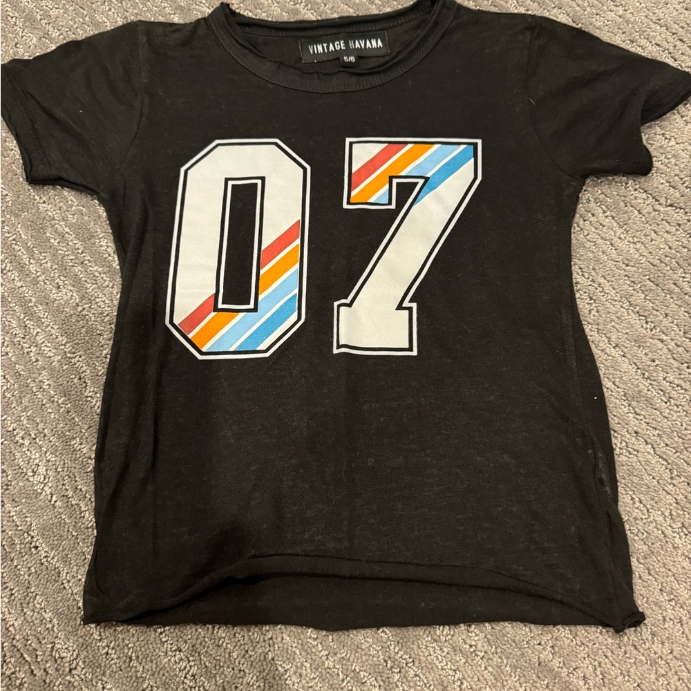 Vintage Havana black T-shirt. Very good condition. Size 5/6